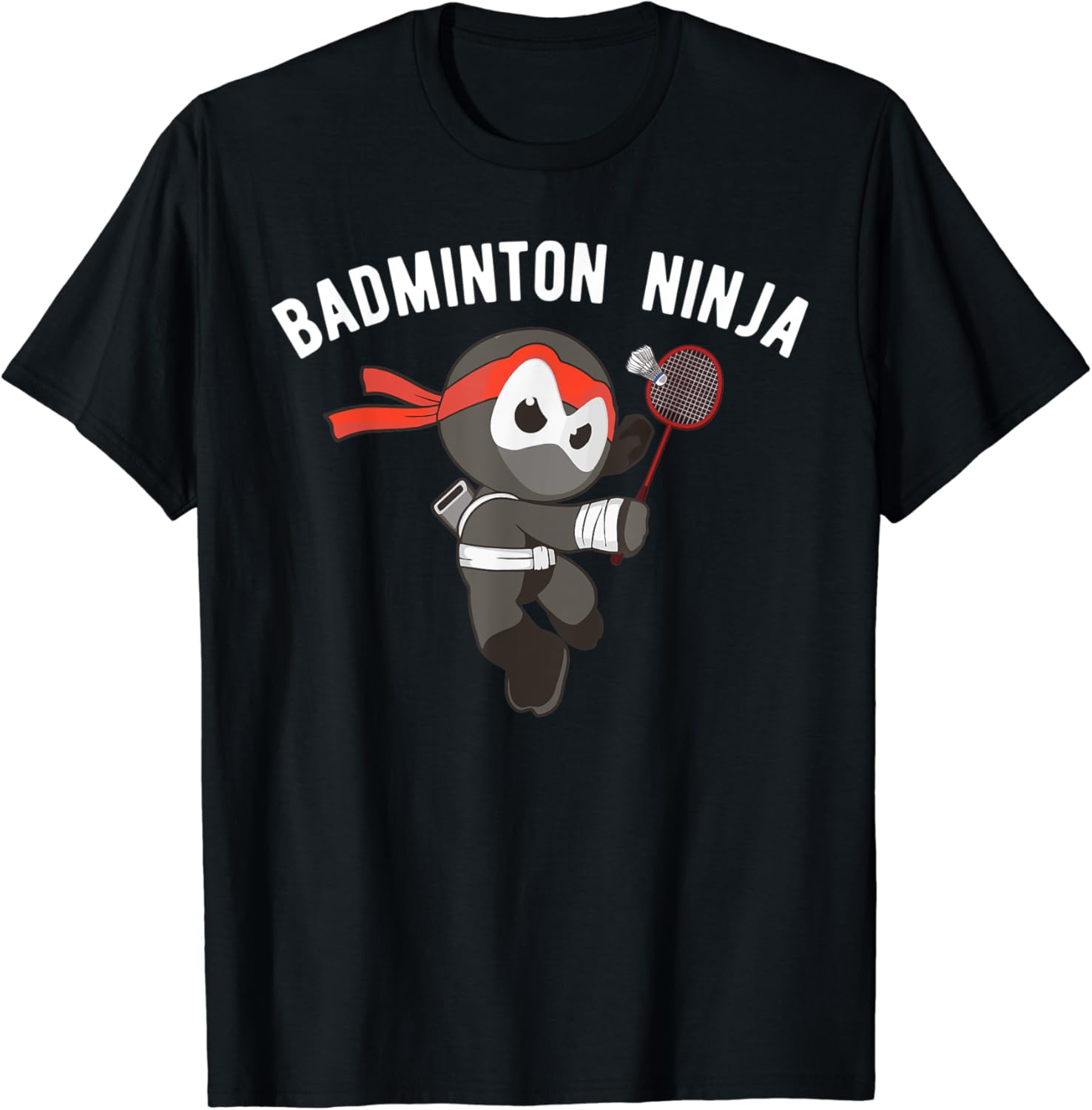 Badminton Ninja Ninjutsu Shuttlecock Sport TShirt